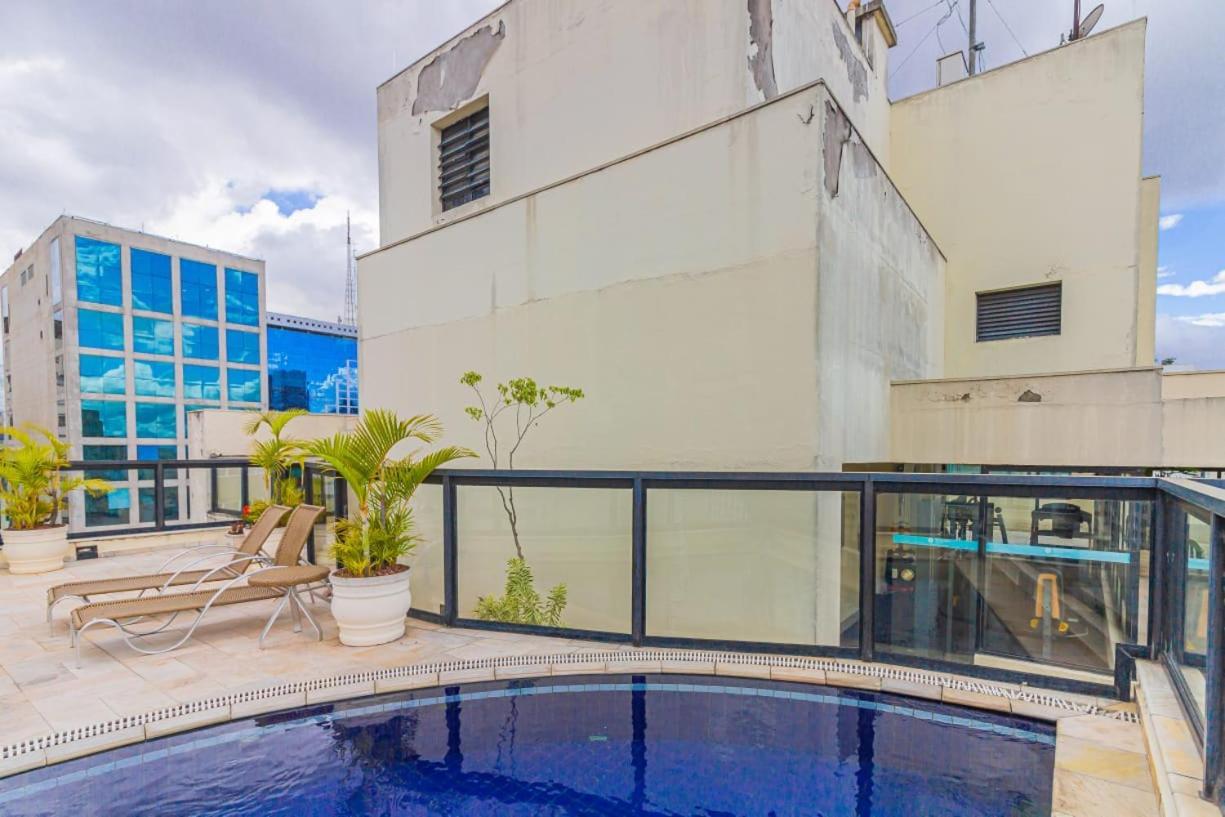 فندق Flat - Rua Bela Cintra ساو باولو المظهر الخارجي الصورة